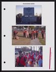 Photograph collage of Air Force ROTC cadets cleaning up roadway